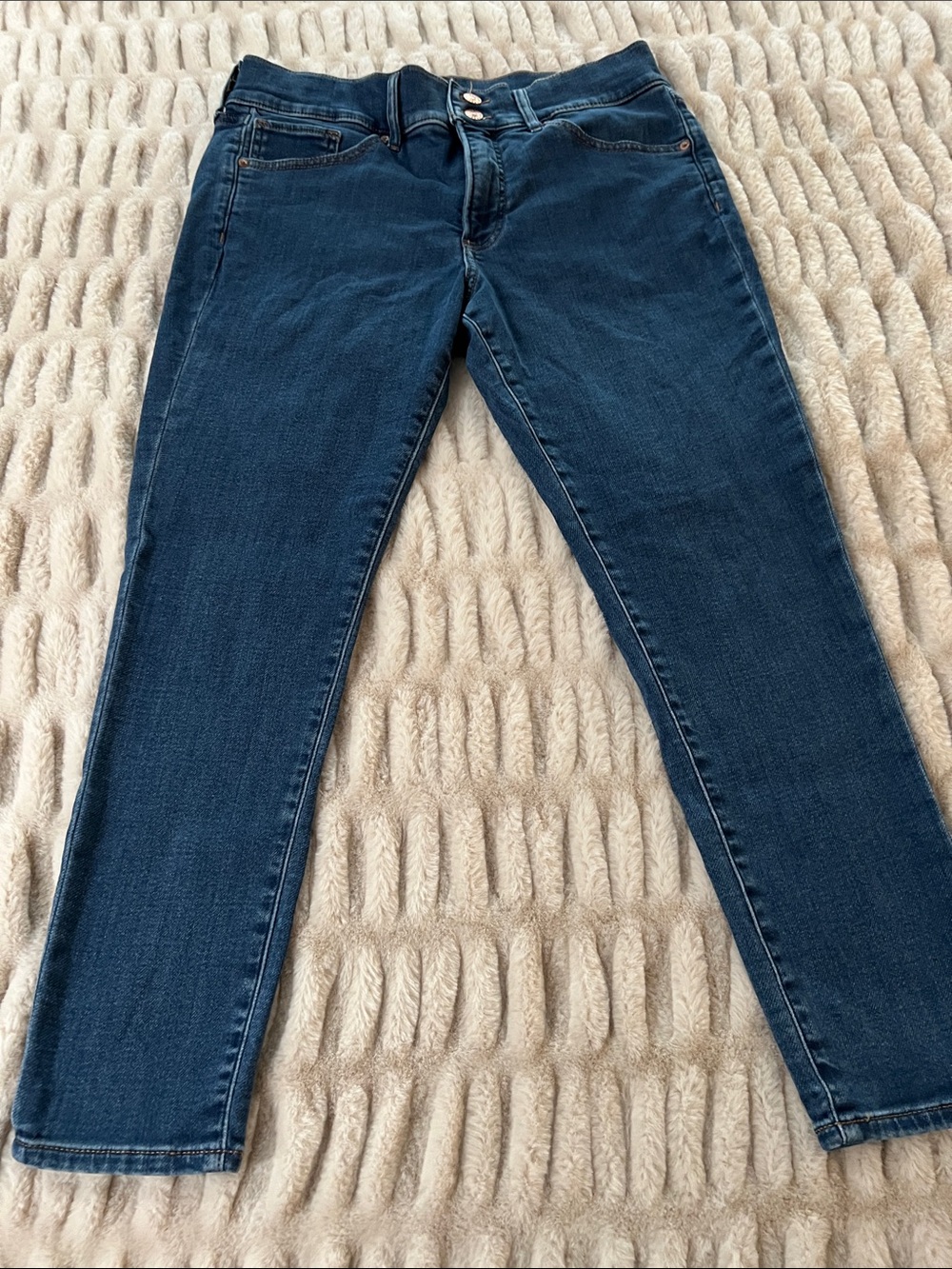 Express Women's Skinny Jeans in Dark Blue